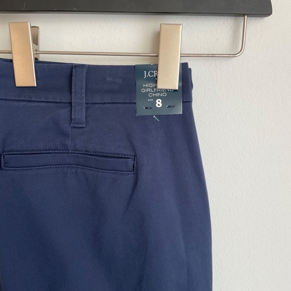 NWT J. Crew Factory Navy High-Rise Girlfriend Chino Pant SZ 8 - Picture 5 of 6